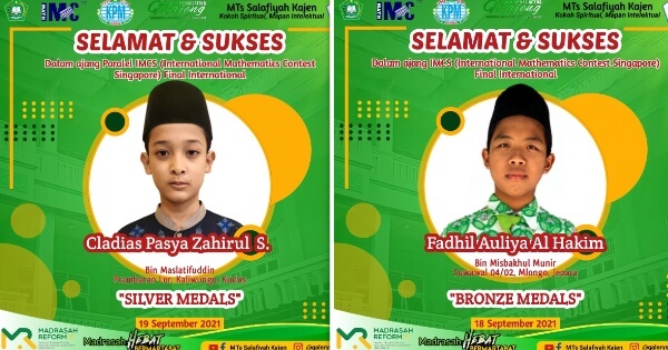 Dua Santri MTs Salafiyah Kajen, Torehkan Prestasi Internasional Cabang Matematika