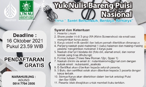 Peringati Hari Santri, MWC LTN NU Tambakromo Gelar Event Ini