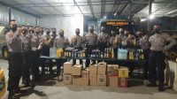 Razia Empat Tempat, Timsus Pasopati Polres Pati Amankan Ratusan Botol Miras
