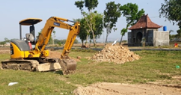 Kades Sugihrejo Gabus Sediakan Tempat Untuk Pembangunan Lapangan Voli Pasir