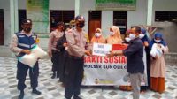 Berkunjung ke Ponpes Ushulul Qur'an Prawoto, Polsek Sukolilo Serahkan Sembako
