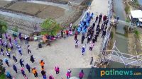 Kenalkan Pariwisata Pantai Kertomulyo, KKN RDR 77 UIN Walisongo Kelompok 36 Bersama DKP Pati Gelar Senam Bersama
