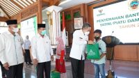 Hadiri Penyerahan Bantuan Yatim Terdampak Covid-19, Bupati Singgung Soal 1400 Warganya yang Meninggal di Gelombang Dua