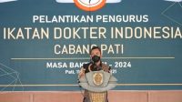 Lantik IDI Pati, Bupati Sebut Peran Serta Dokter Selalu Dibutuhkan