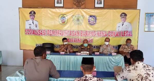 Satpol PP Pati Sosialisasi Pemberantasan Barang Kena Cukai Ilegal