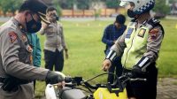 Razia Knalpot Grong di Pati, Puluhan Motor Kena Tilang
