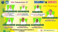 SDN Sokopuluhan 01 Pucakwangi, Torehkan 11 Medali Tingkat Nasional
