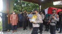Kapolres Pati Pimpin Upacara Pemberangkatan Jenazah Aipda Moch Guntur