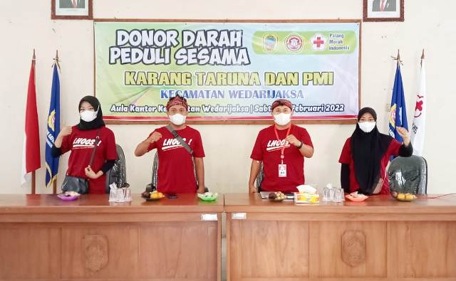 Karang Taruna Satria Kusuma bersama PMI Kecamatan Wedarijaksa Kembali Bersinergi Adakan Donor Darah