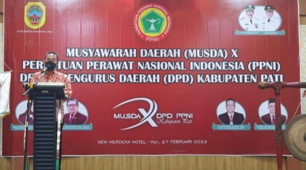 Musda X PPNI, Bupati Tekankan Kepengurusan Harus Akomodir Kebutuhan Organisasi
