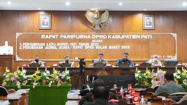 Bupati Pati Sampaikan LKPJ Tahun 2021