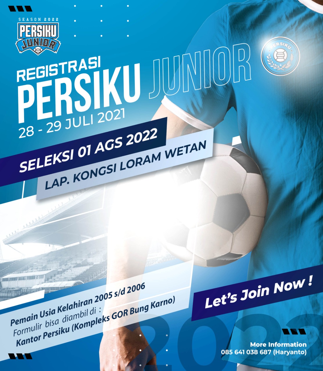 Susul Senior, Persiku Junior Gelar Seleksi 1 Agustus 2022
